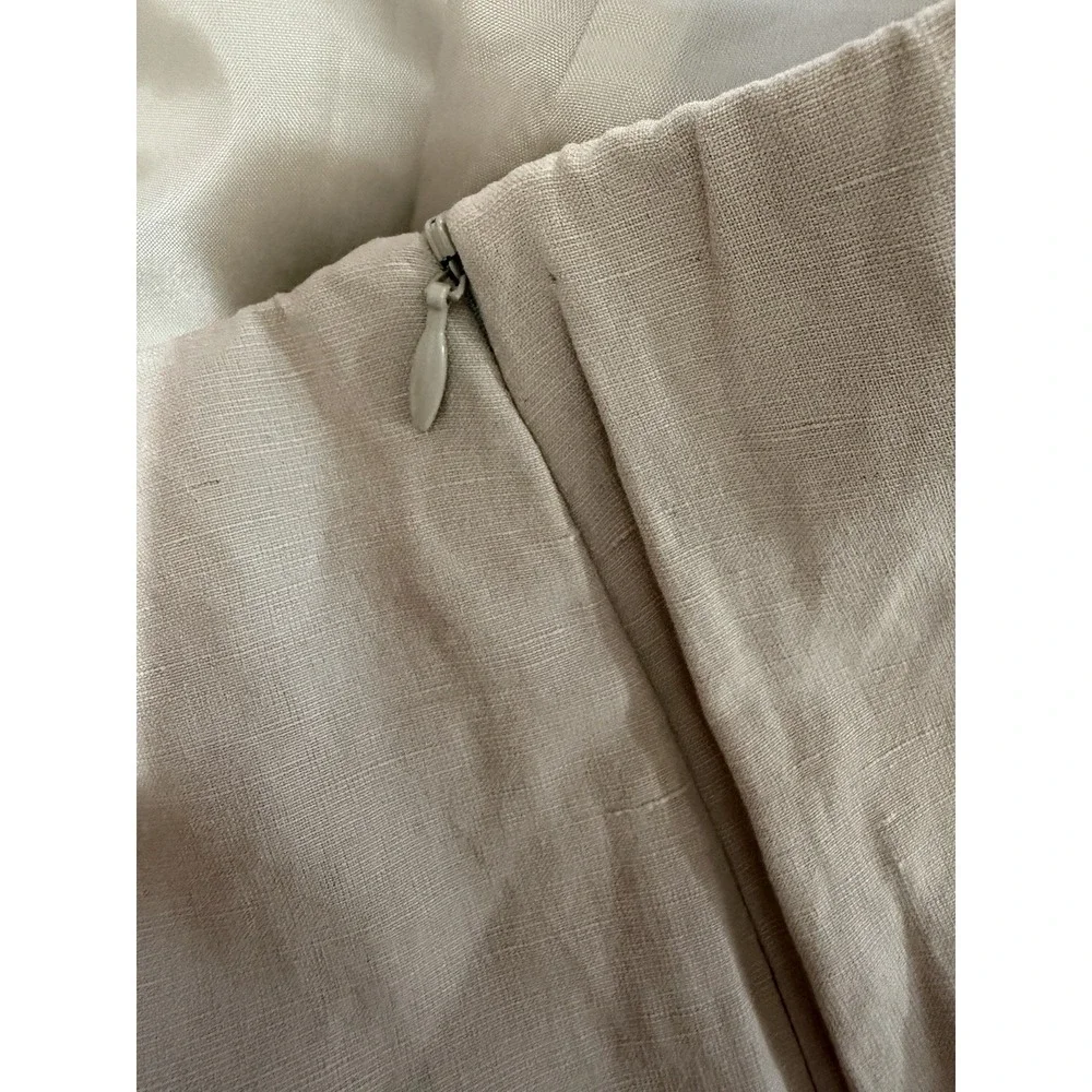 NWT Coldwater Creek Silk & Linen Wide Leg Pants Women's 12 Holly Fit Side Zip